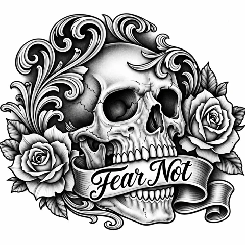 Fear Not skull & roses