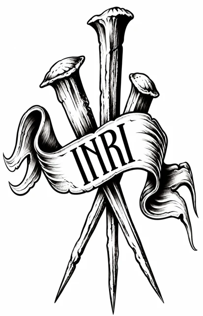 Three nails — INRI