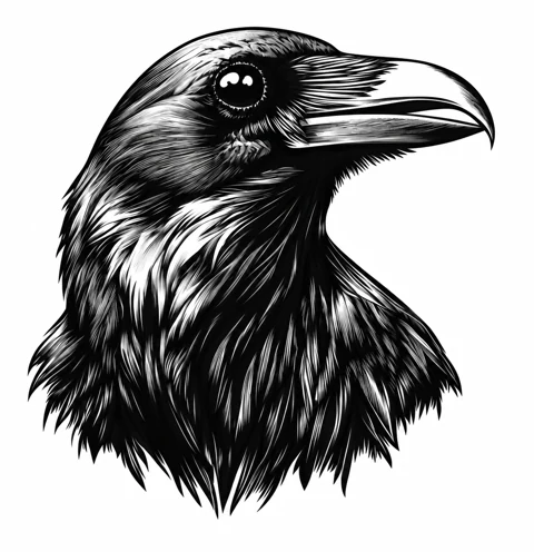 Raven portrait